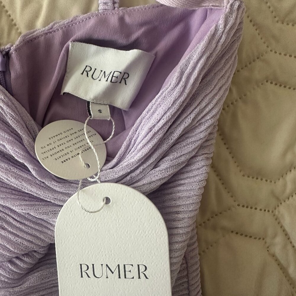 NWT Rumer Revolve Reverie Penelope Mini Lilac Dress Size Small - Picture 7 of 7